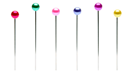 Push pins represent inventory locations. Push pins represent inventory locations.